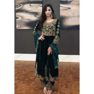 Heavy velvet gown
