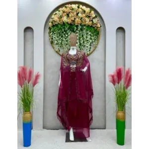 Choli Western dhoti with srug