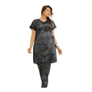 Satin kaftan night dress 