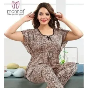 Tiger print kaftan night dress 