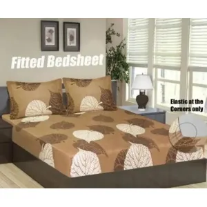Elastic fitted double bed bedsheet 