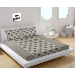 Elastic fitted double bed bedsheet 