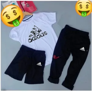 3pc combo π T-shirt, Lower & Nikkar