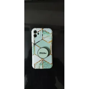 Green Marble Case With Pop