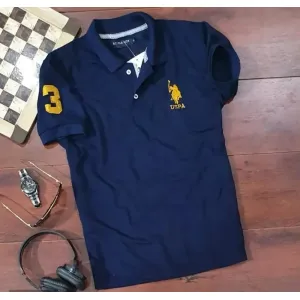 Mens Polycotton Polo Collar T-Shirt