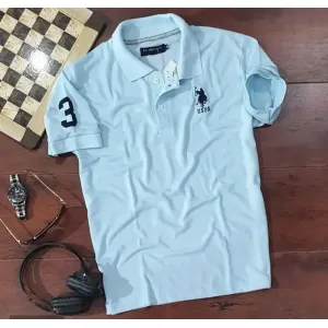 Mens Polycotton Polo Collar T-Shirt