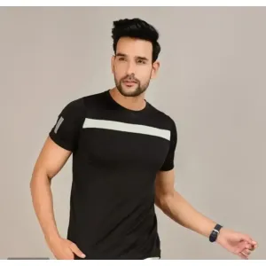 Trendy Polyester Sports T-Shirt Men's 