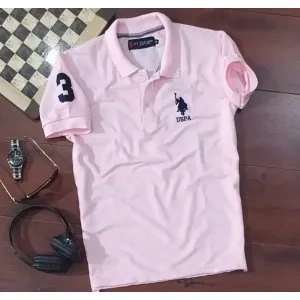 Mens Polycotton Polo Collar T-Shirt