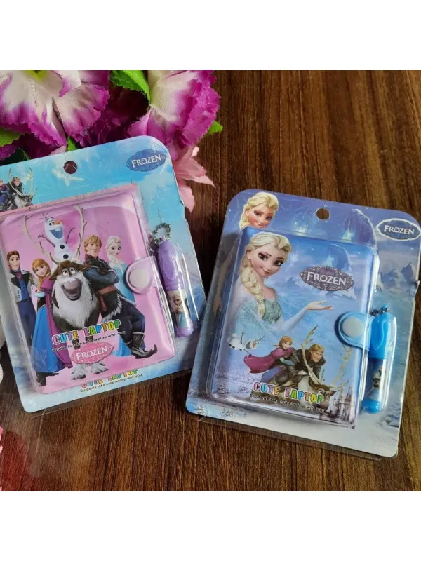Frozen diary with pen