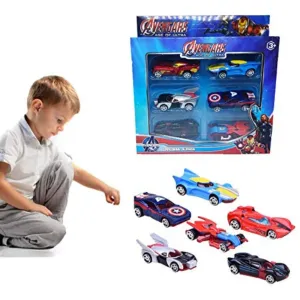 AVENGERS 6 PCS CAR SET