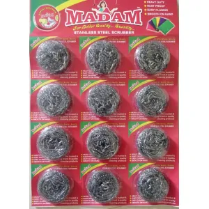 MADAM BRAND STEEL SCRUBBER AND PAD