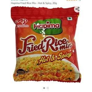 HAPIMA Fried Rice Mix Hot  & Spicy MRP ₹12 Sheet 10Pcs 