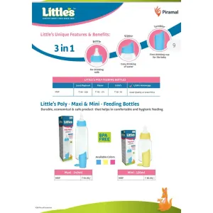 Littles Poly Mini 120ml Feeding Bottle Buy 4 get 1 Free