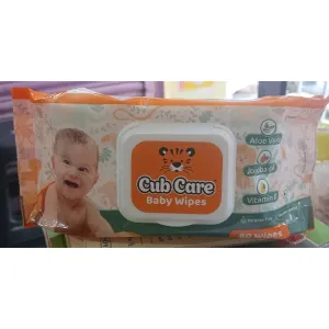 Littles Cub Care Baby Wipes 80pcs with Lid
