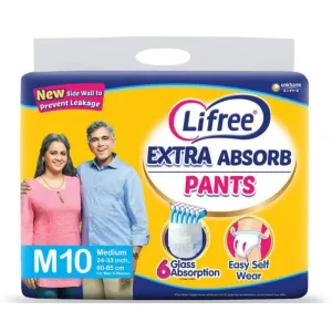 MamyPoko Lifree  M10 MRP ₹520 Adult Pants Extra Absorb Pack