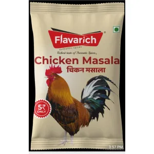 Flavarich Spices MRP ₹5  Sheet pack of 10pcs