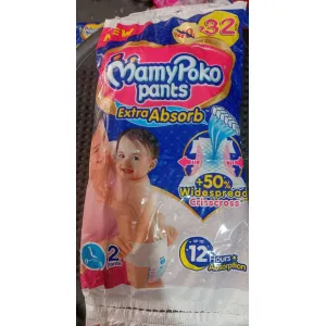 MamyPoko Pants EXTRA Absorb L2 MRP ₹32 Sheet 6pcs
