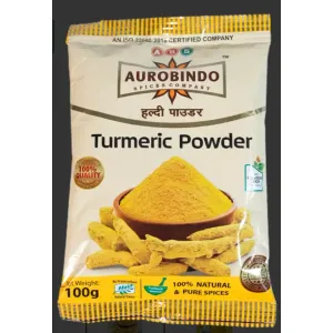 Aurobindo Turmeric Powder  100g Pouch 1 Kg