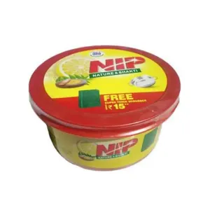 FENA NIP Dishwash Round 500gm MRP ₹15 Scrubber FREE 