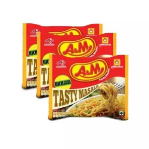A&M Tasty Masala Noodles 3-Pack MRP ₹36 