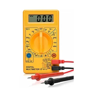 DT830D LCD Display Digital Multi-meter Digital Multimeter (Yellow Color)