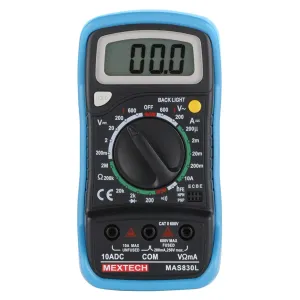 MASHTECH Digital Multimeter/With Backlight Display (Currect Vlaue Calculate )