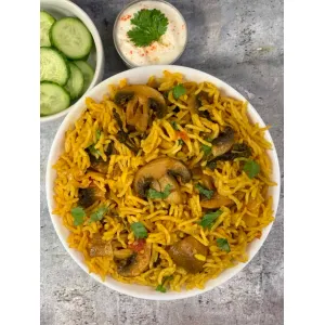 Mushroom Briyani - Hotel sahana
