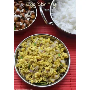 Egg poriyal - Anbagam