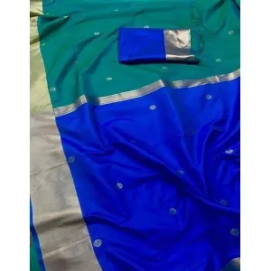 Elegant Art silk purple saree 