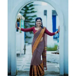 Rich cotton soft banarasi silk sarees 