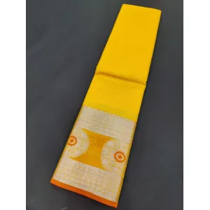 Organza silver kanchi border sarees 