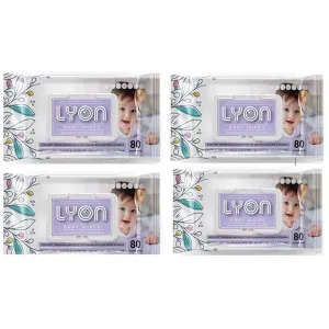 Lyon Baby Wipes, Pack of 4 