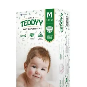 Teddyy Baby Easy Pant Diapers Medium 74 Count (Pack of 1)