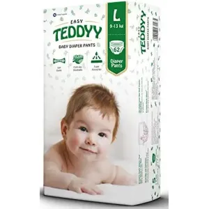 Teddyy Baby Easy Pant Diapers Large 62 Count (Pack of 1)