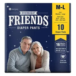 Friends Adult Overnight Diaper Pants (Medium -Large)