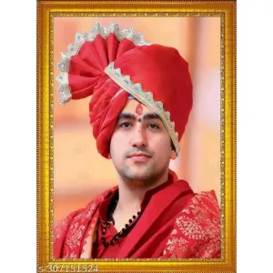 Bageshwar Dham Baba wooden Photo Frame 