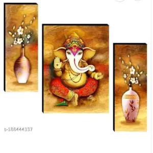 Lord Ganesha photo Frame (3 paintings)