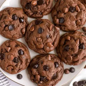 Double chocolate chip cookies