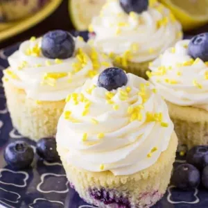 Lemon blueberry cupcake