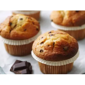 Chocolate chip vanilla muffin