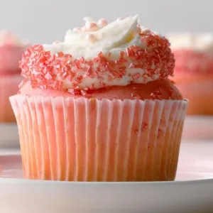 Pink velvet cupcake