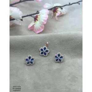 EARRING PENDANT SET SILVER 92.5(SPST7279)
