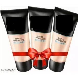 Awesome Face foundation matte pore less- Pack of 3 (120 ML)