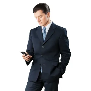 Deep blue suit for men