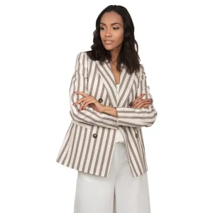 Stripped blazer for women