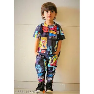 CLOTH VILLA Beautiful kids T-shirt and track pants in kids comfortable fabrics