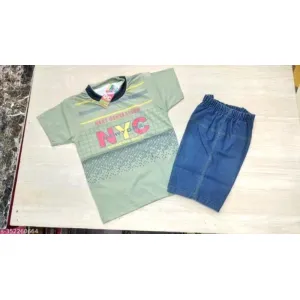 Half jeans t-shirt