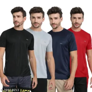 FTX Men's Solid Round Multicolor Tshirts (Pack of 4}
Name: FTX Men's Solid Round Multicolo