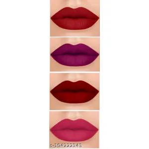 Guriya, Multicolor/ MatteLiquid/ LipstickPack of 4
