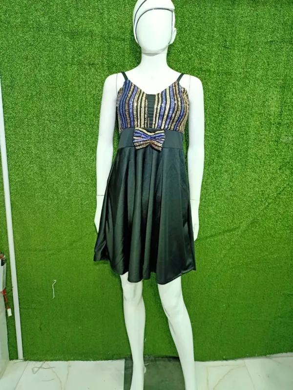 Sequin dress western style midi